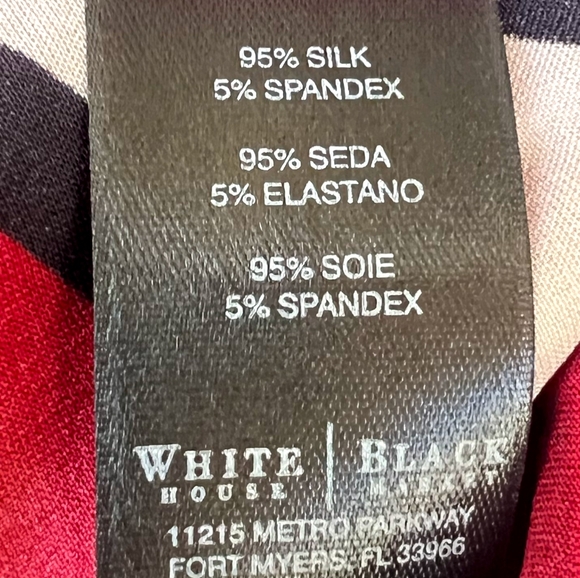 WHITE HOUSE BLACK MARKET WOMEN'S SLEEVELESS SILK STRETCH BLOUSE - TOP SIZE 2 - Picture 5 of 6